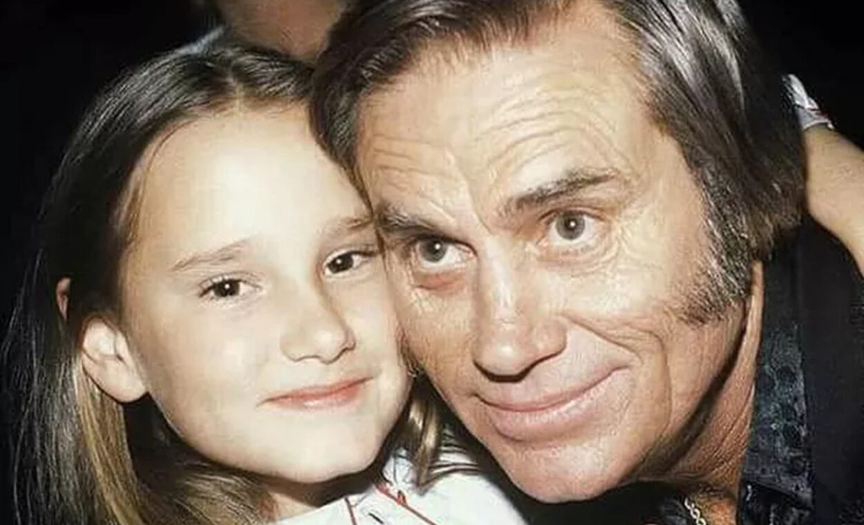 George Jones with a girl