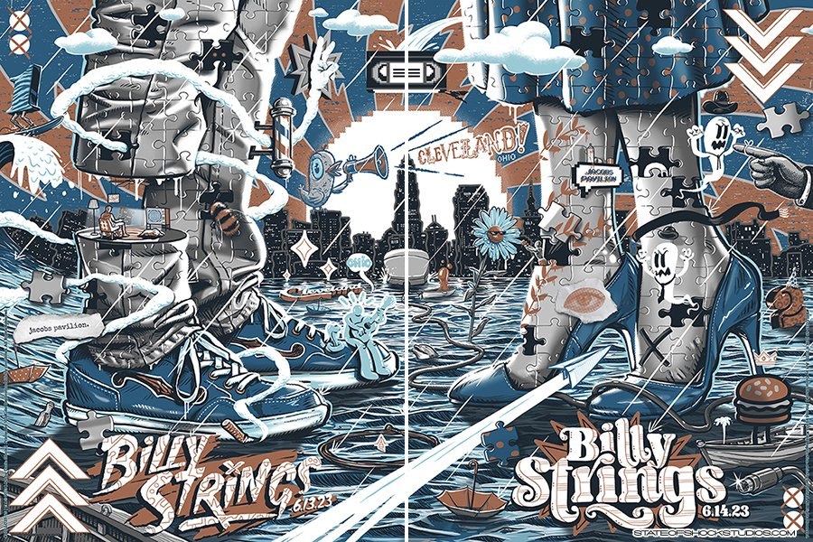 Poster of a Billy Strings concert.