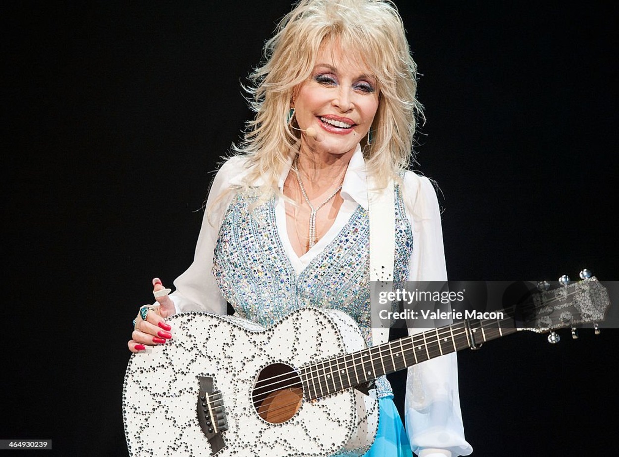 Dolly Parton at the stage