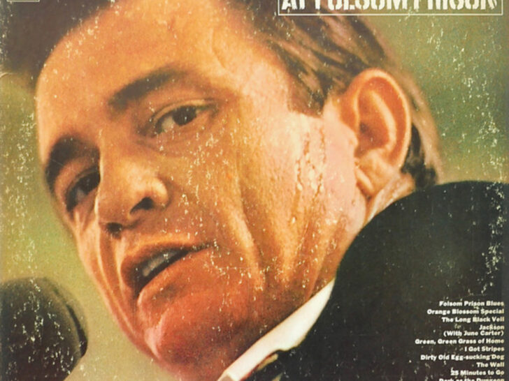 The album cover of Johnny Cash's iconic live album, 