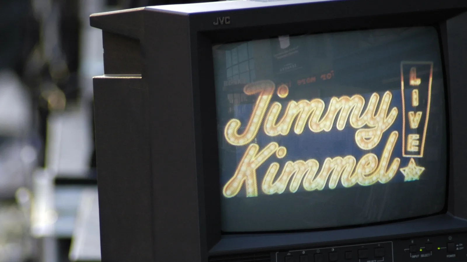 Jimmy Kimmel Live show on monitor