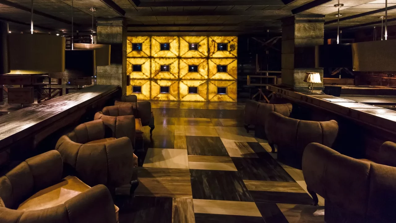 An empty bar.