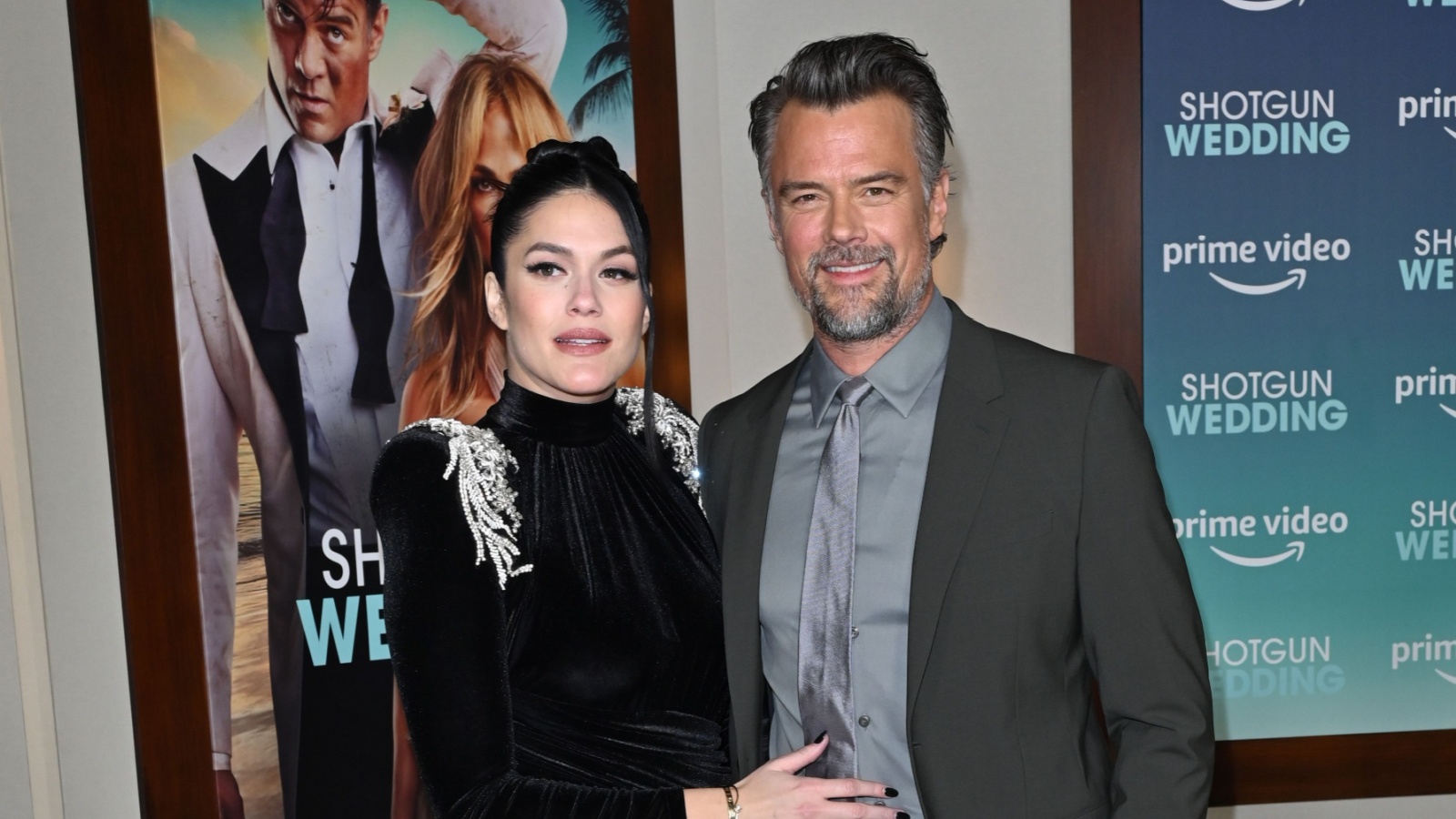 Josh Duhamel and Audra Mari at the premiere for "Shotgun Wedding" at the TCL Chinese Theatre.