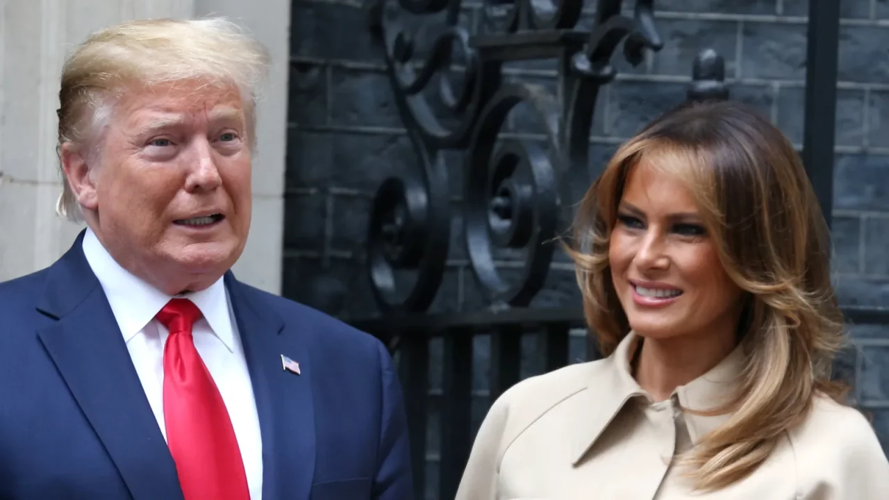 US President Donald Trump and First Lady Melania Trump.
